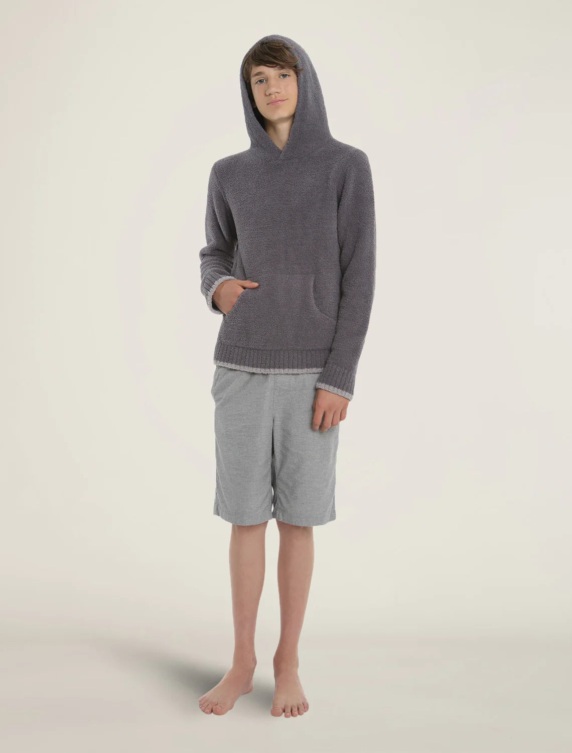 Barefoot Dreams Pullover Hoodie- Ash