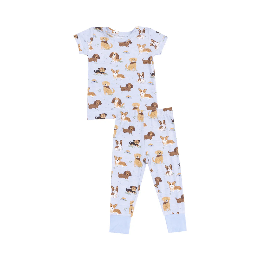 Best Friend Dogs Blue Pajama Set