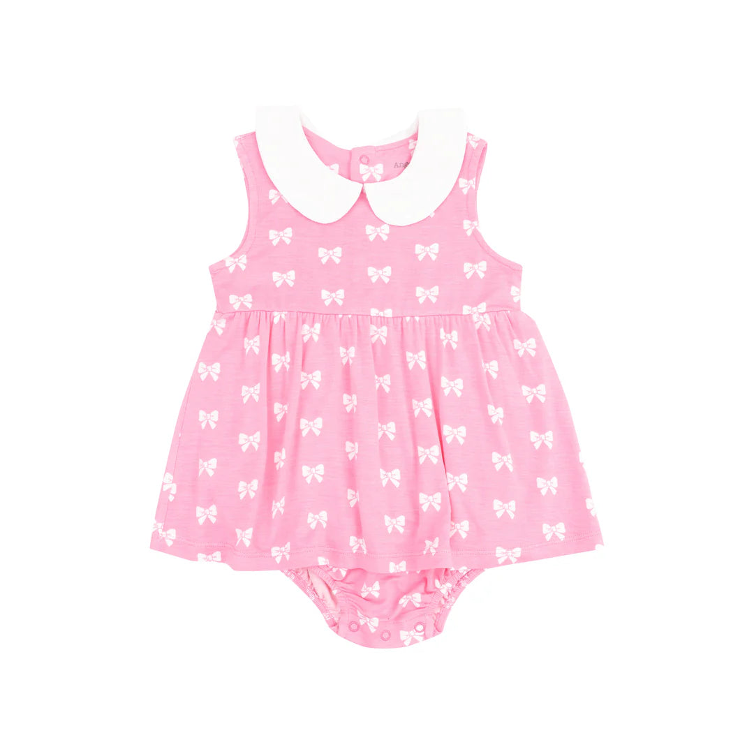 Pink Bows Collar Bodysuit Twirl