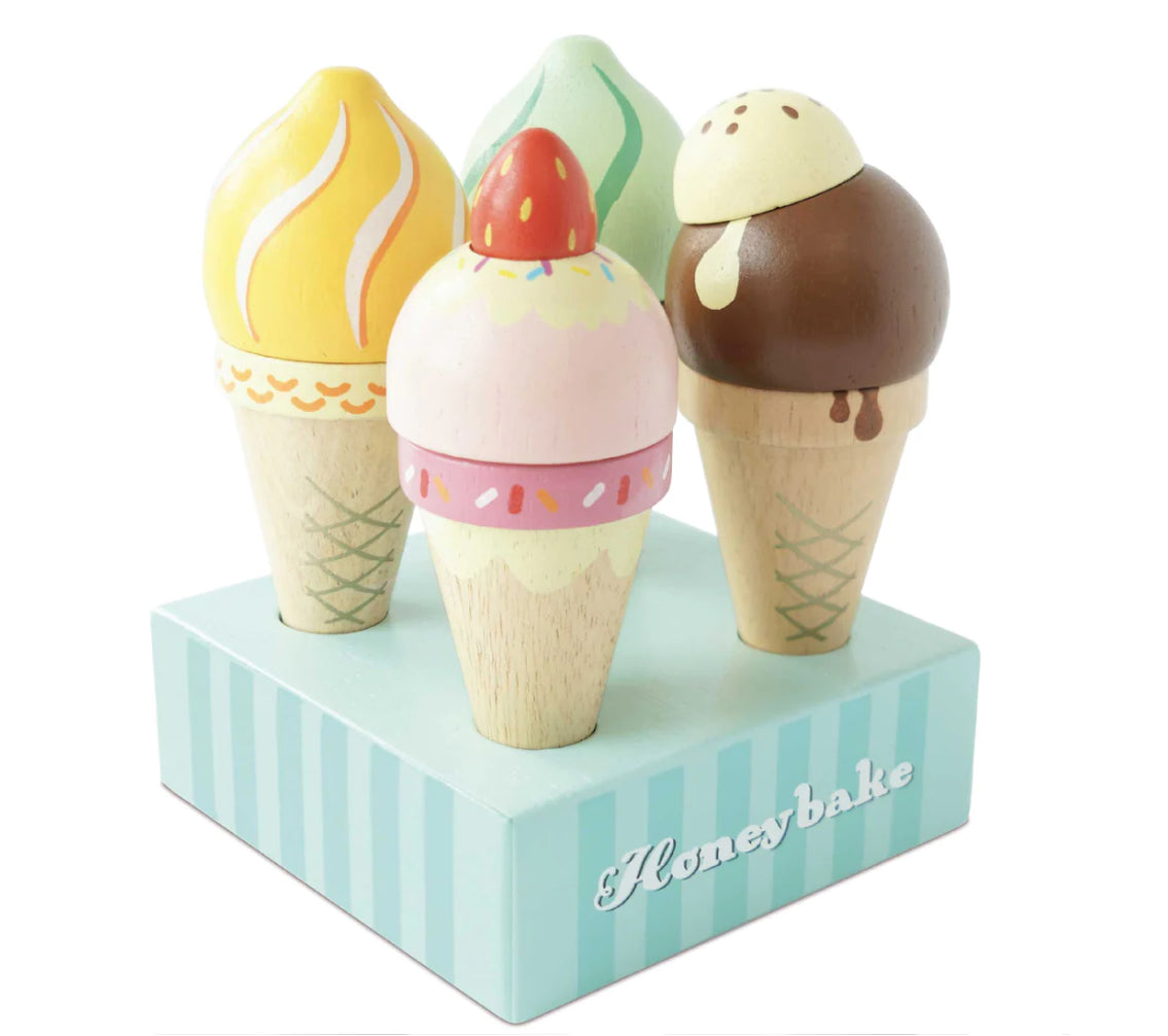 Wooden Ice Cream Set
