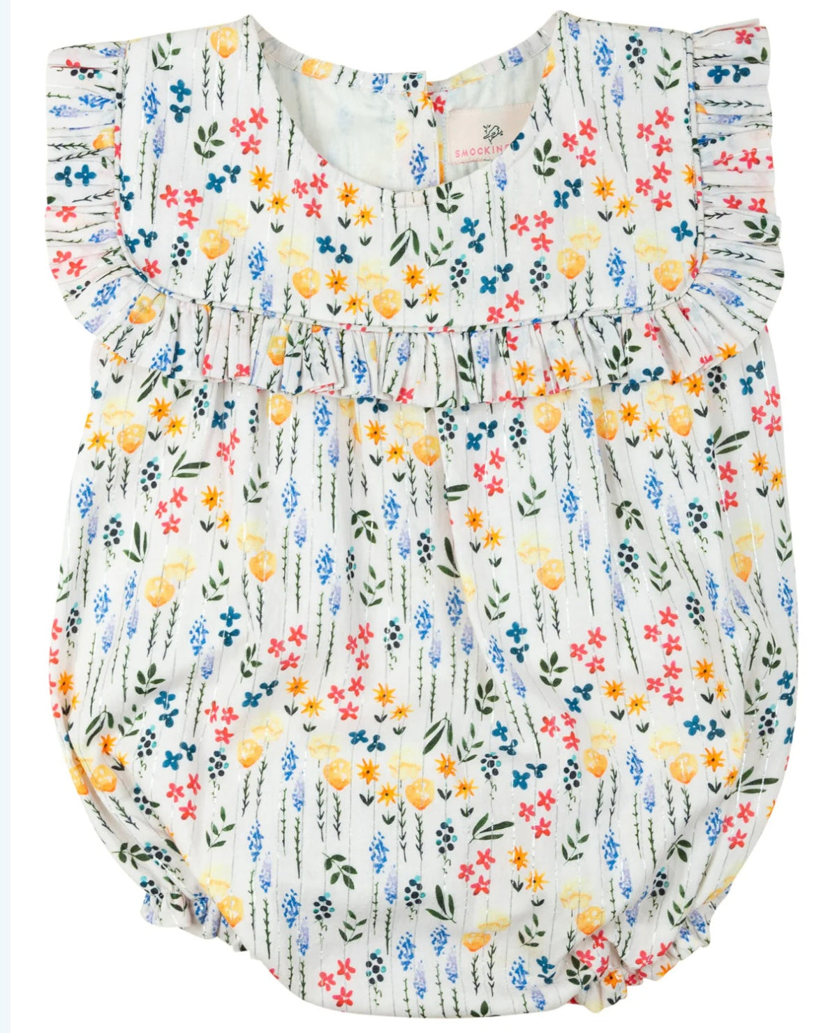 Silver Lurex Spring Floral Bubble