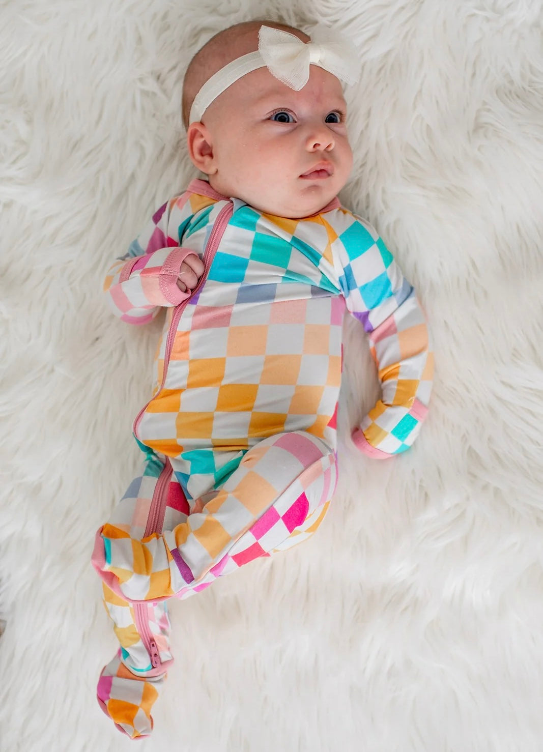 Easter Checkers Footie