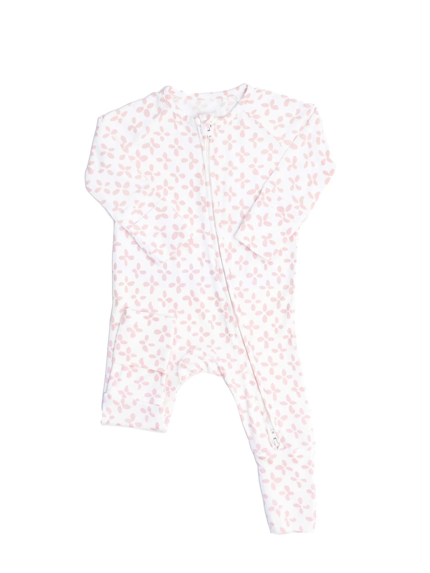 Pink Clover Convertible Footie