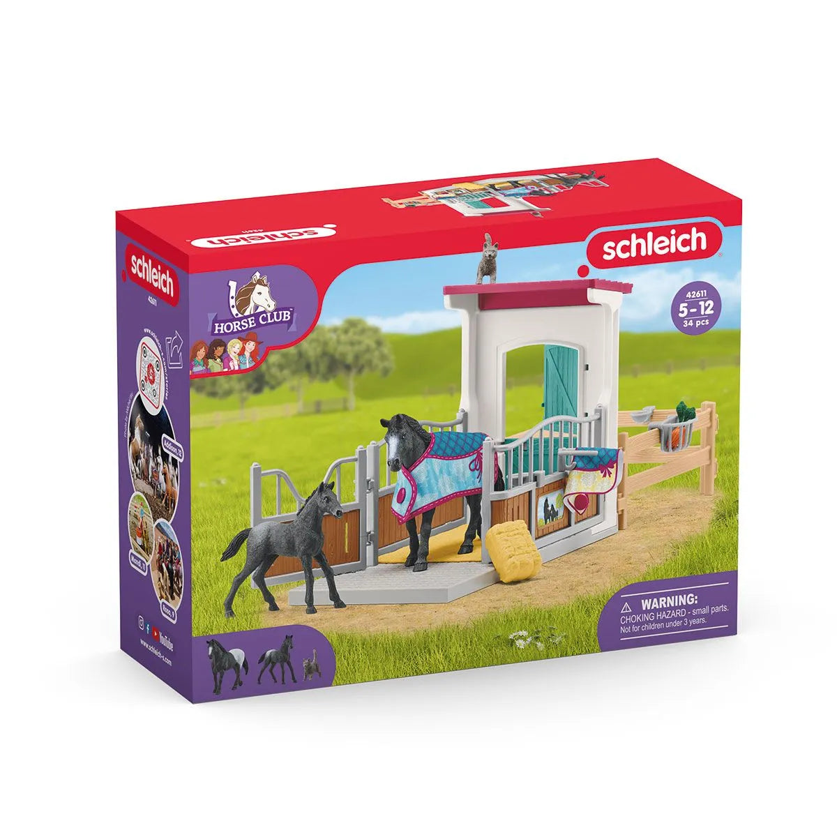 Horse Box with Mare & Foal Set