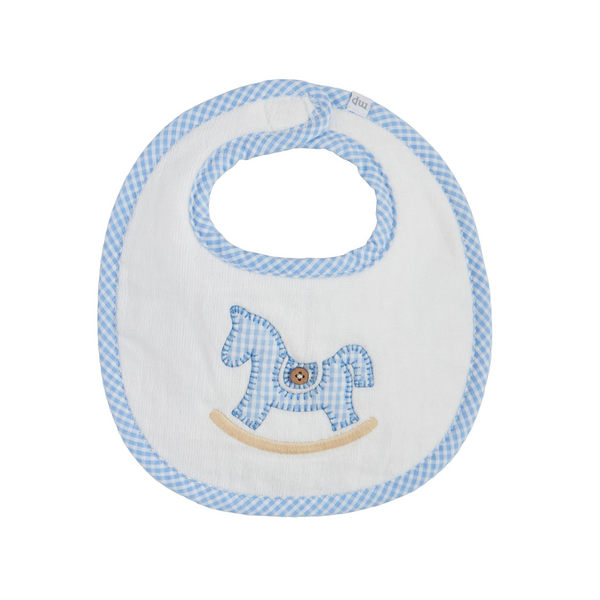 Rocking Horse Applique Terry Bib