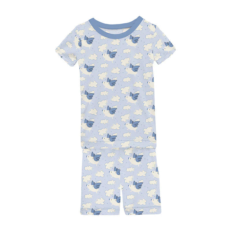 Dew Flying Pigs Pajama Short Set