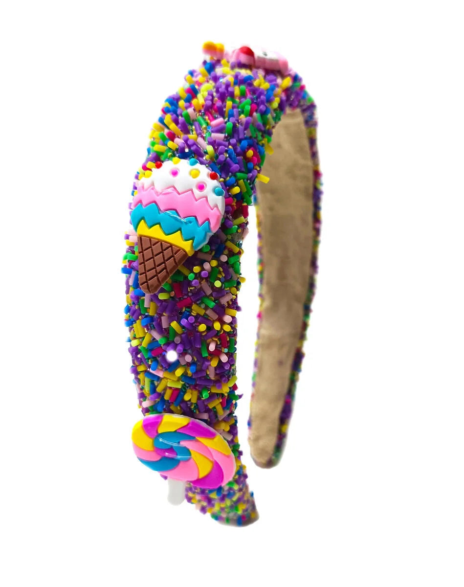 Purple Sprinkle Headband