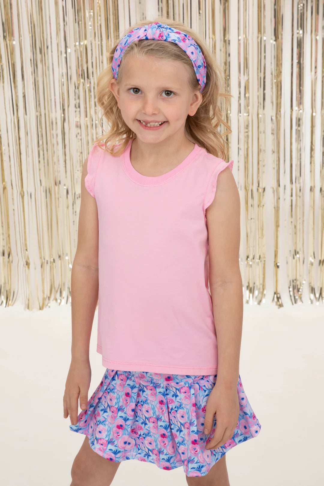 Blooming Pastels Tennis Skort
