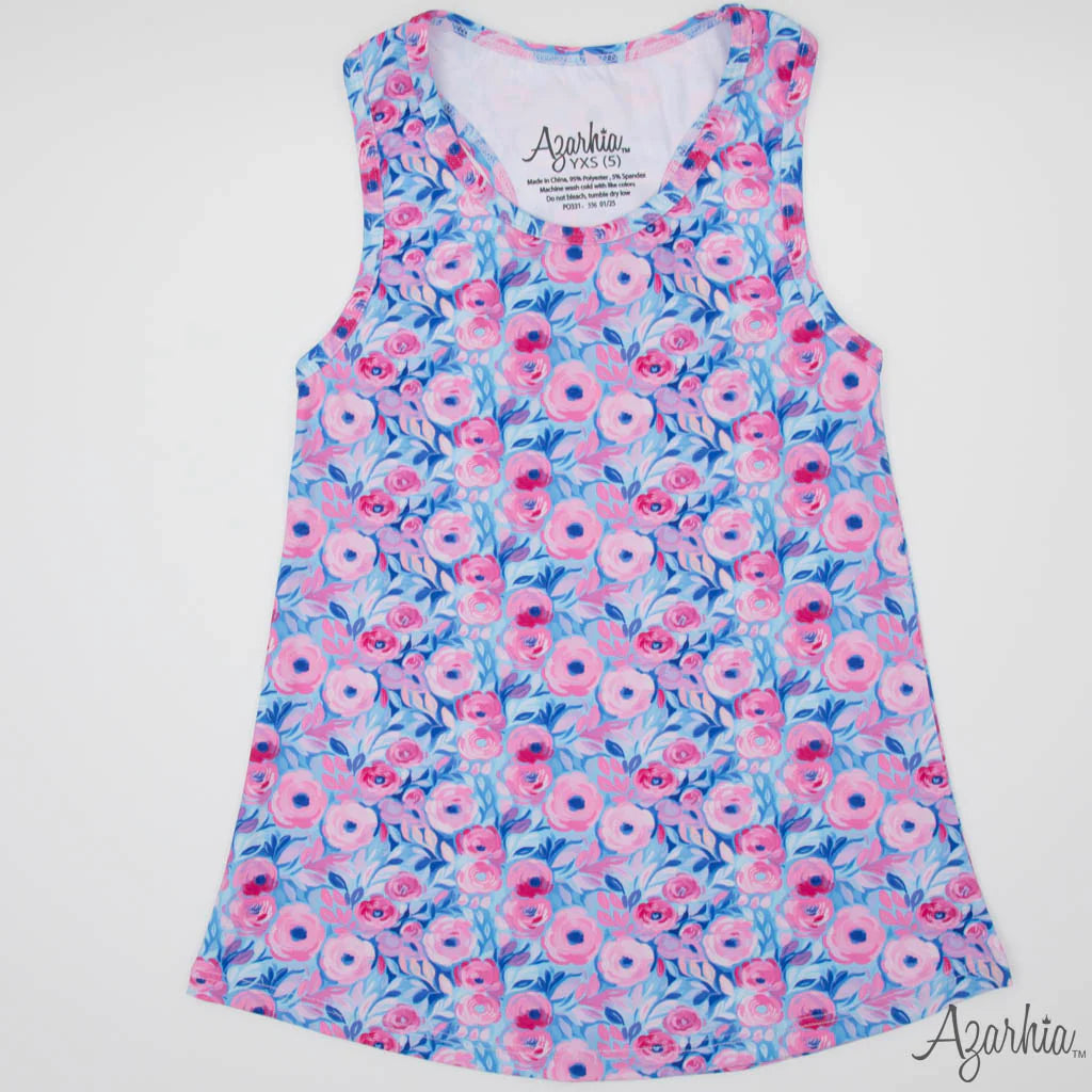 Blooming Petals Racer Back Tank