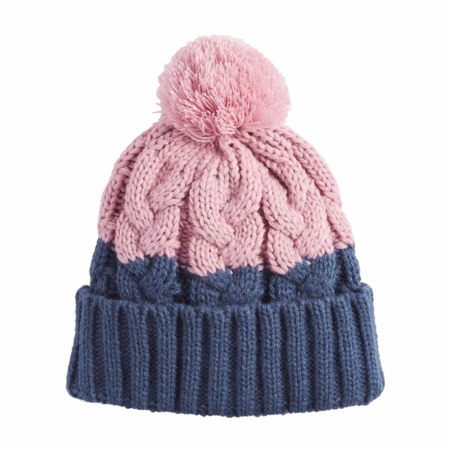 Navy Color-Block Beanie