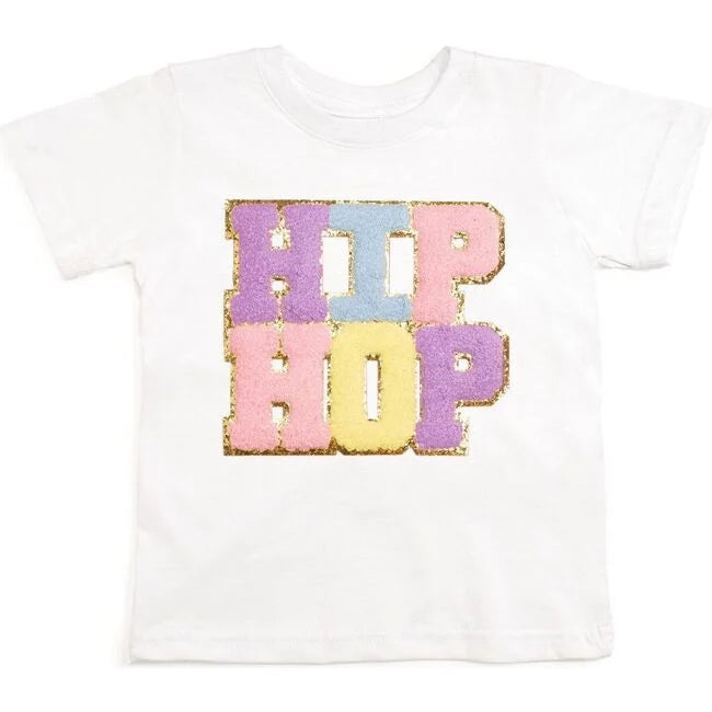 White Hip Hop Patch Tee
