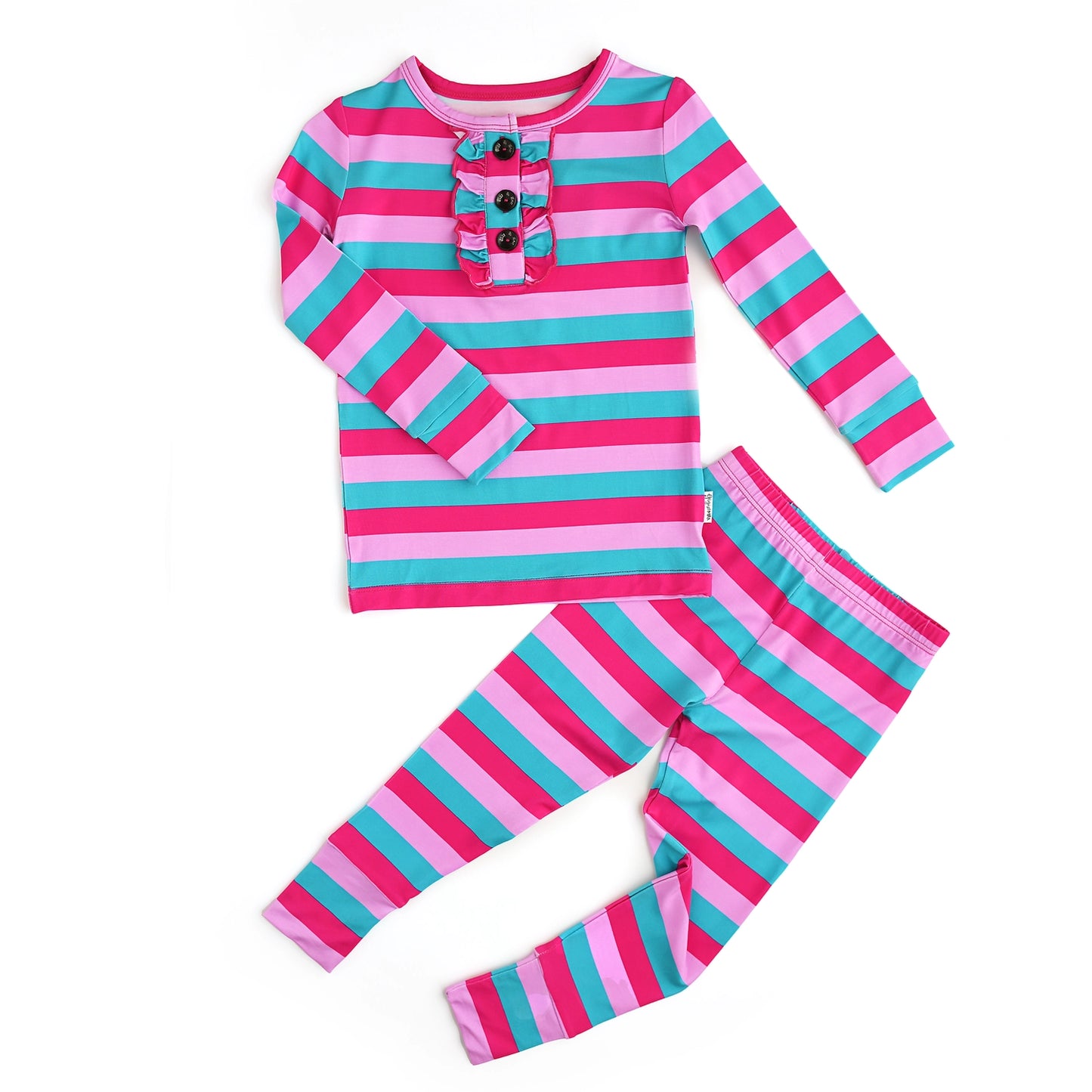 Maddie Stripe Ruffle Two Piece