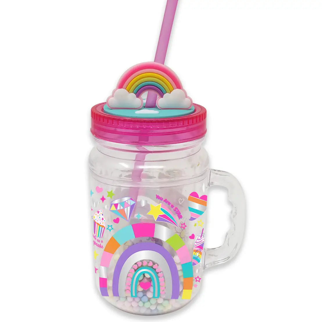 Rainbow Mason Jar