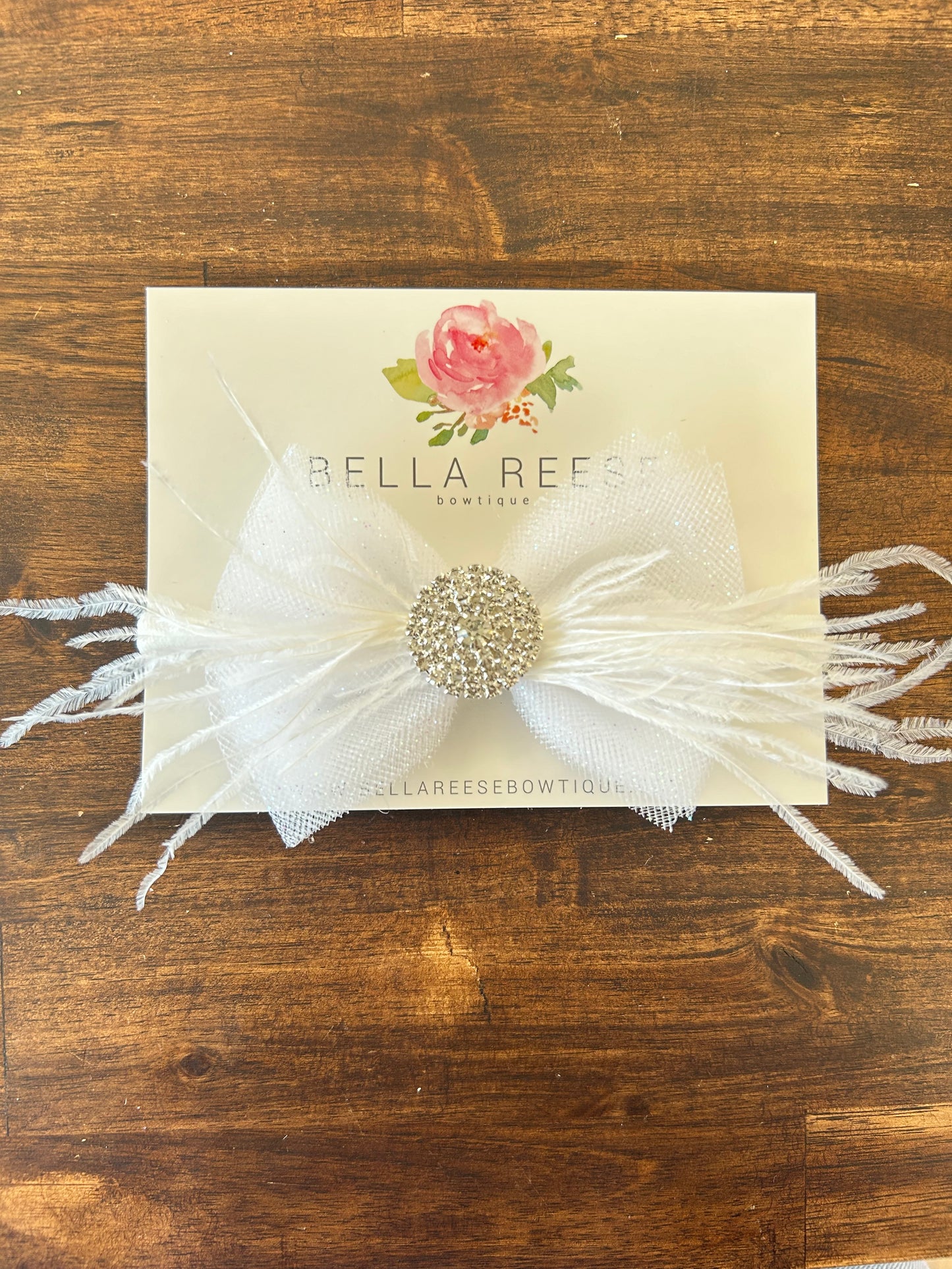 4” White Glitter Nylon