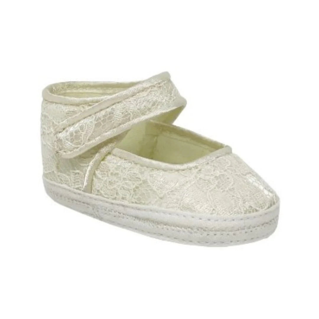 Ivory Lace Strap Shoe