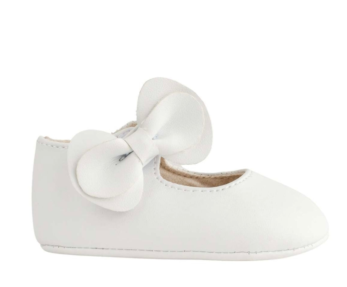 White Mary Jane’s W Bow