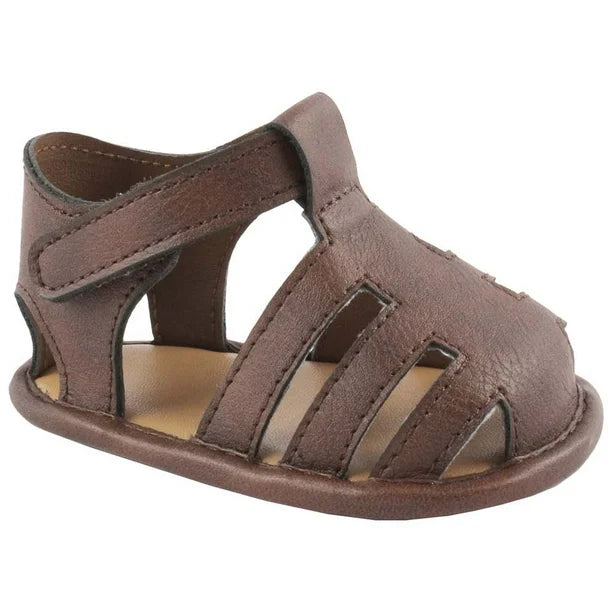 Brown Textured Sandal