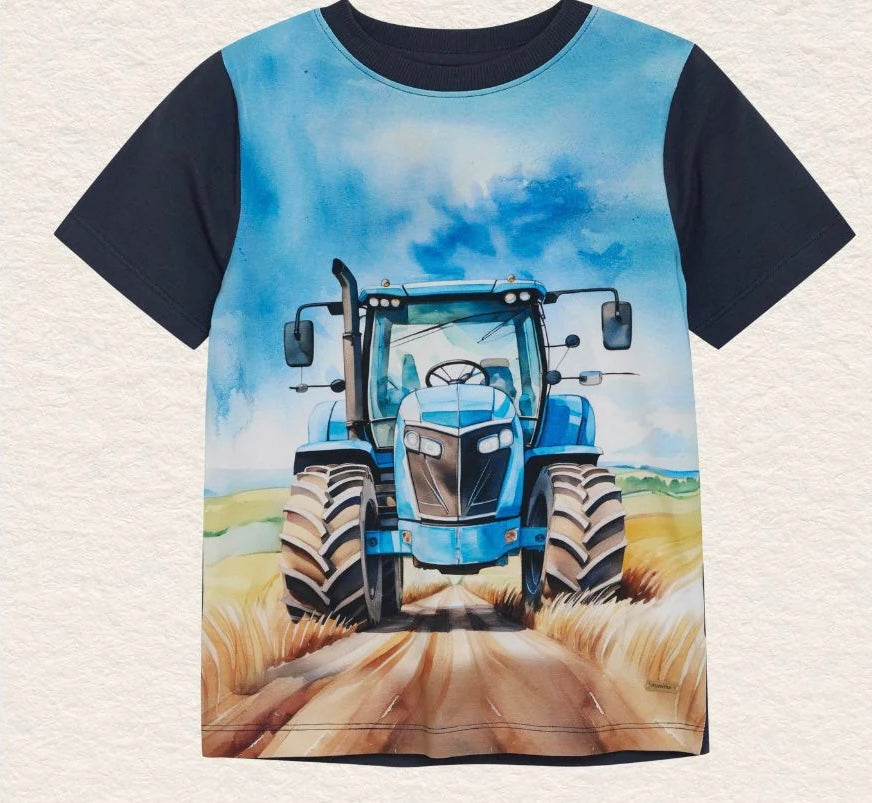 Blue Tractor Tee