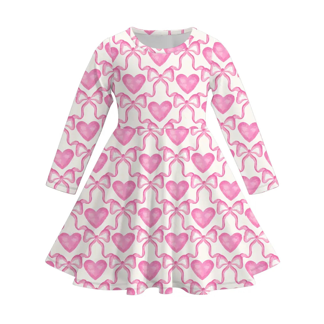 Pink Bow & Heart Dress