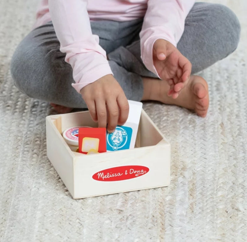 Wooden Food Group Playset- Dairy