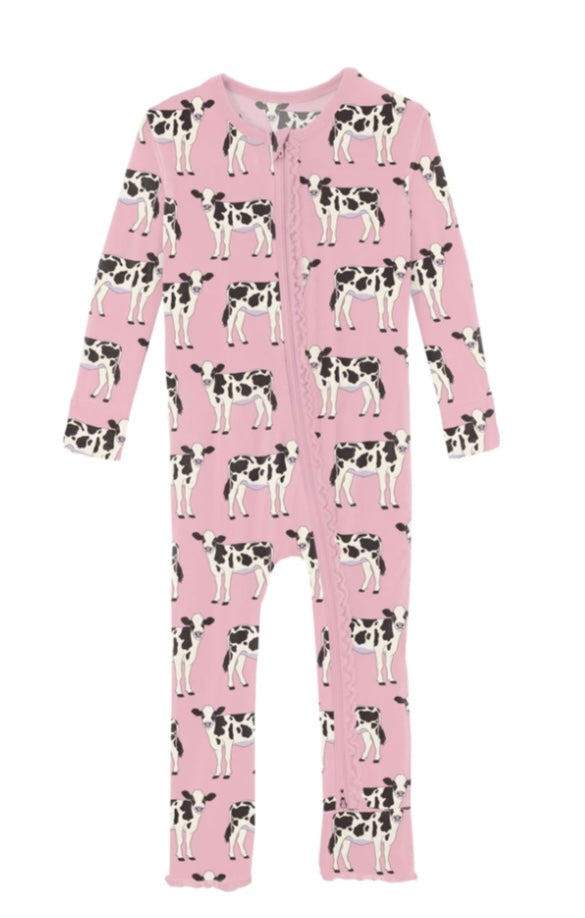 Cake Pop Cows Ruffle Coverall
