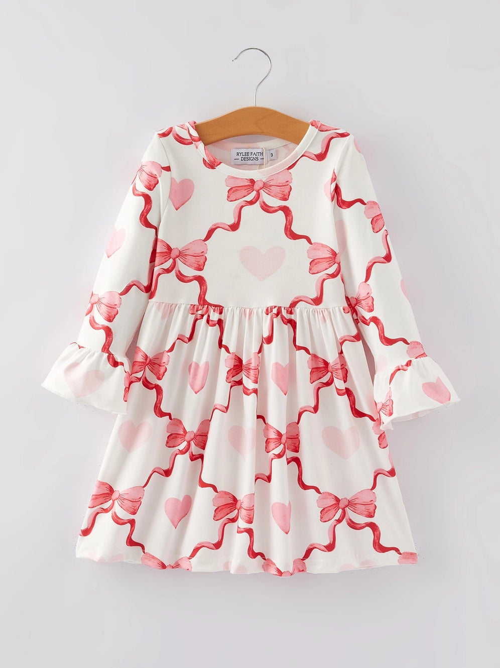 Valentines Bow Twirl Dress