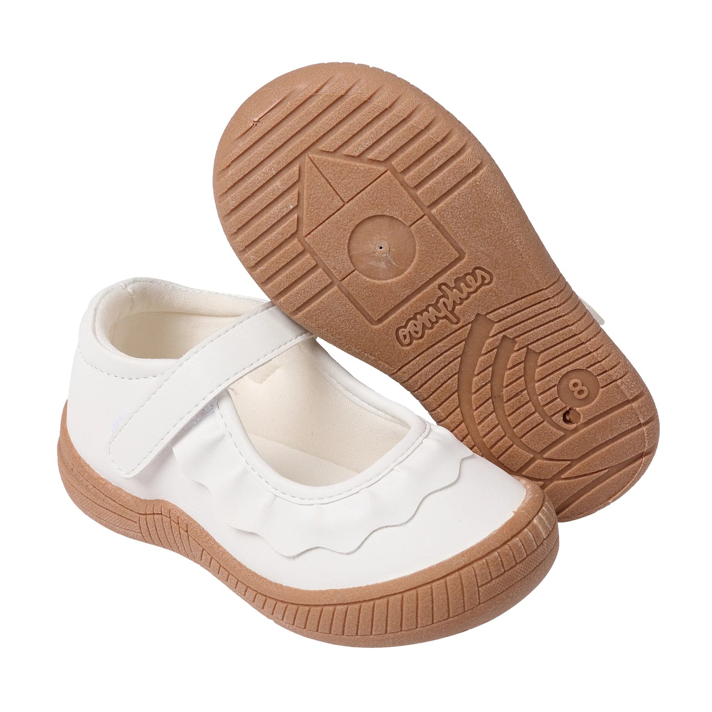White Amina Leather