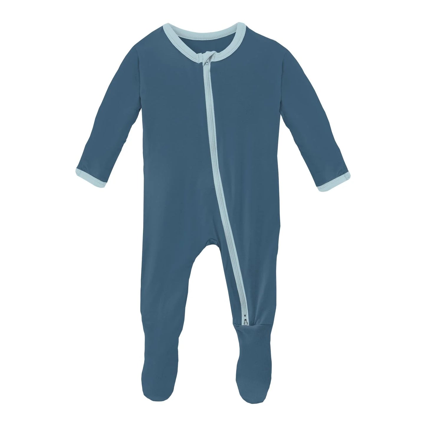 Deep Sea Spring Sky 2 Way Zip Footie