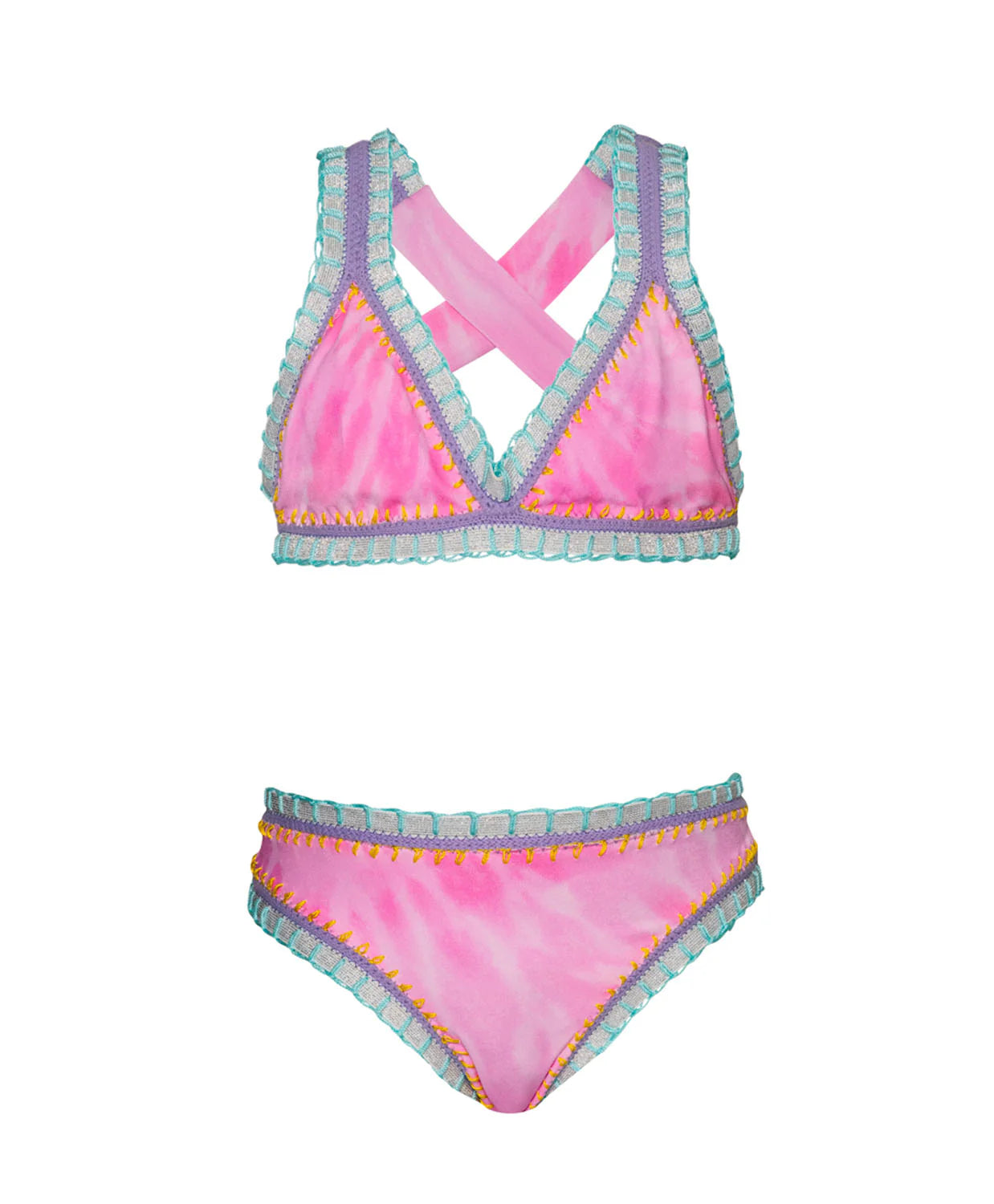 Rainbow Embroidered Bikini