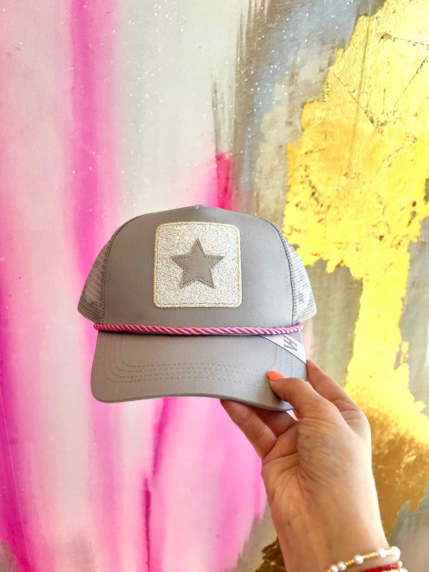 VH Glitter Pop Pink /Grey Cap