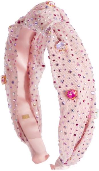 Jeweled Tulle Heart Headband