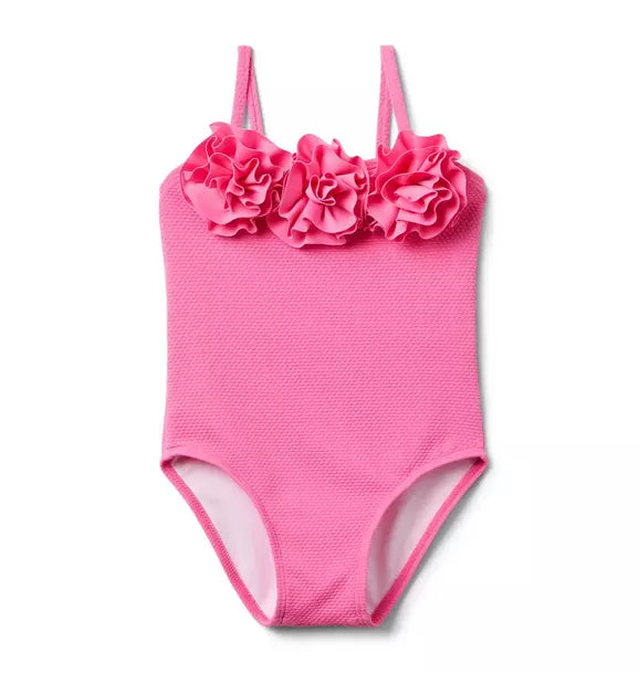 Dahlia Pink Rosette Swimsuit