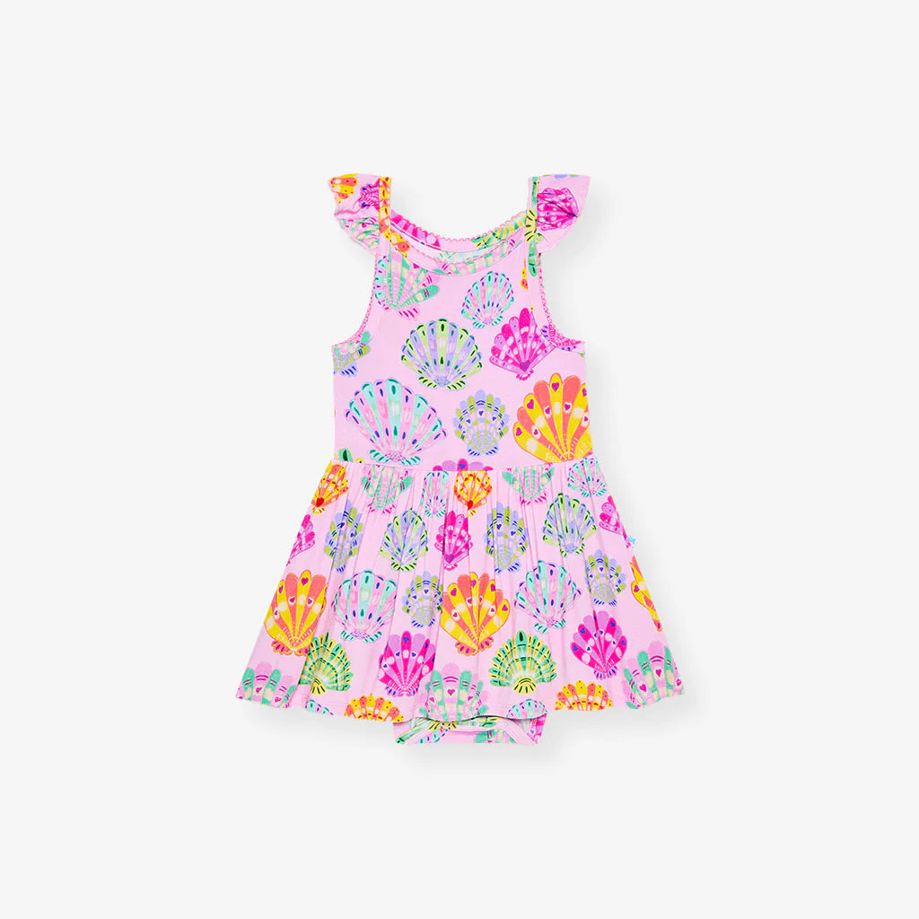 Catalina Ruffle Bodysuit Dress