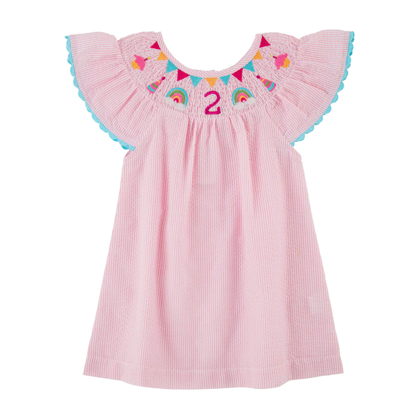 2nd Birthday Smocked Dress