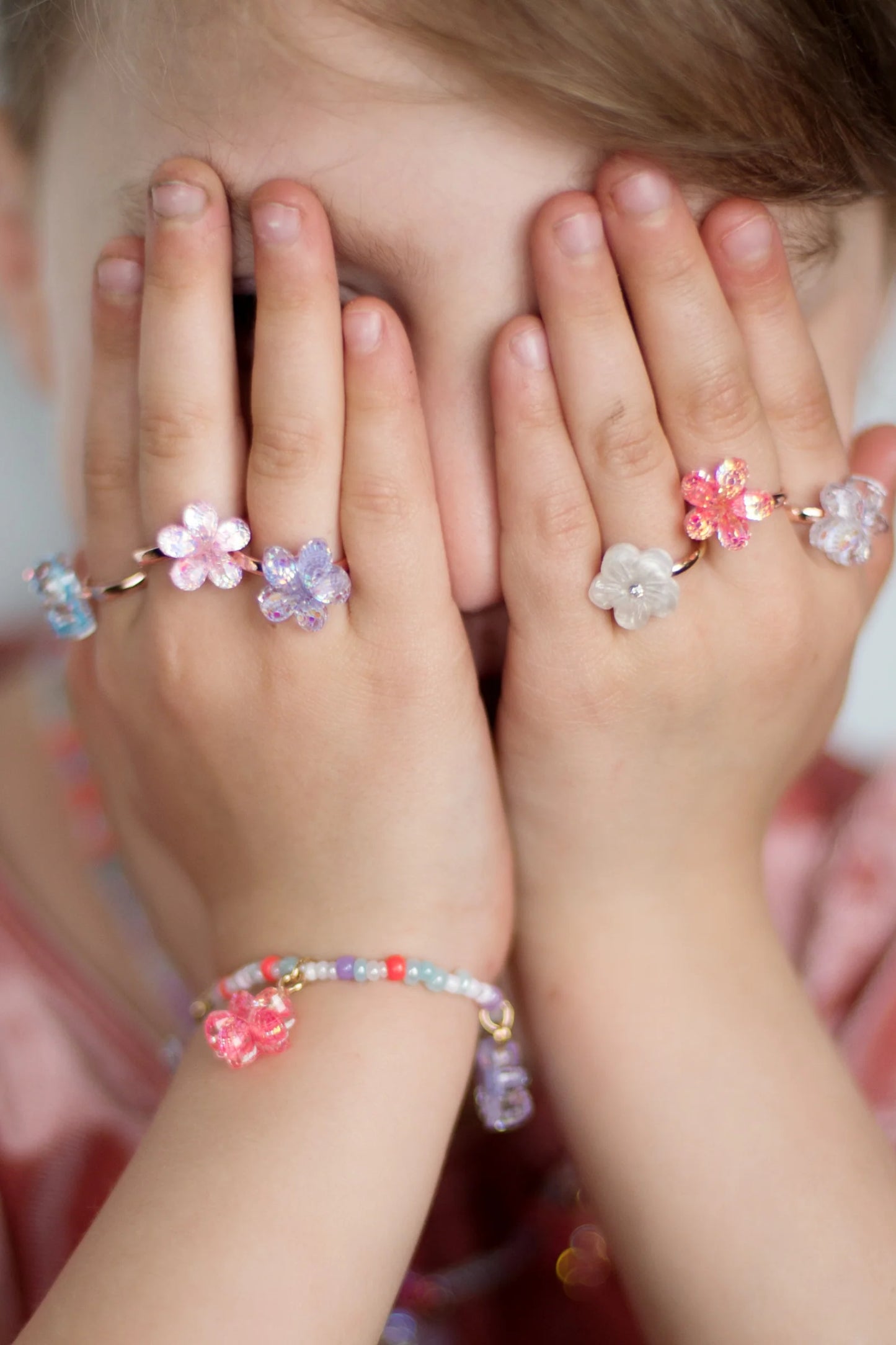 Shimmer Flower Rings