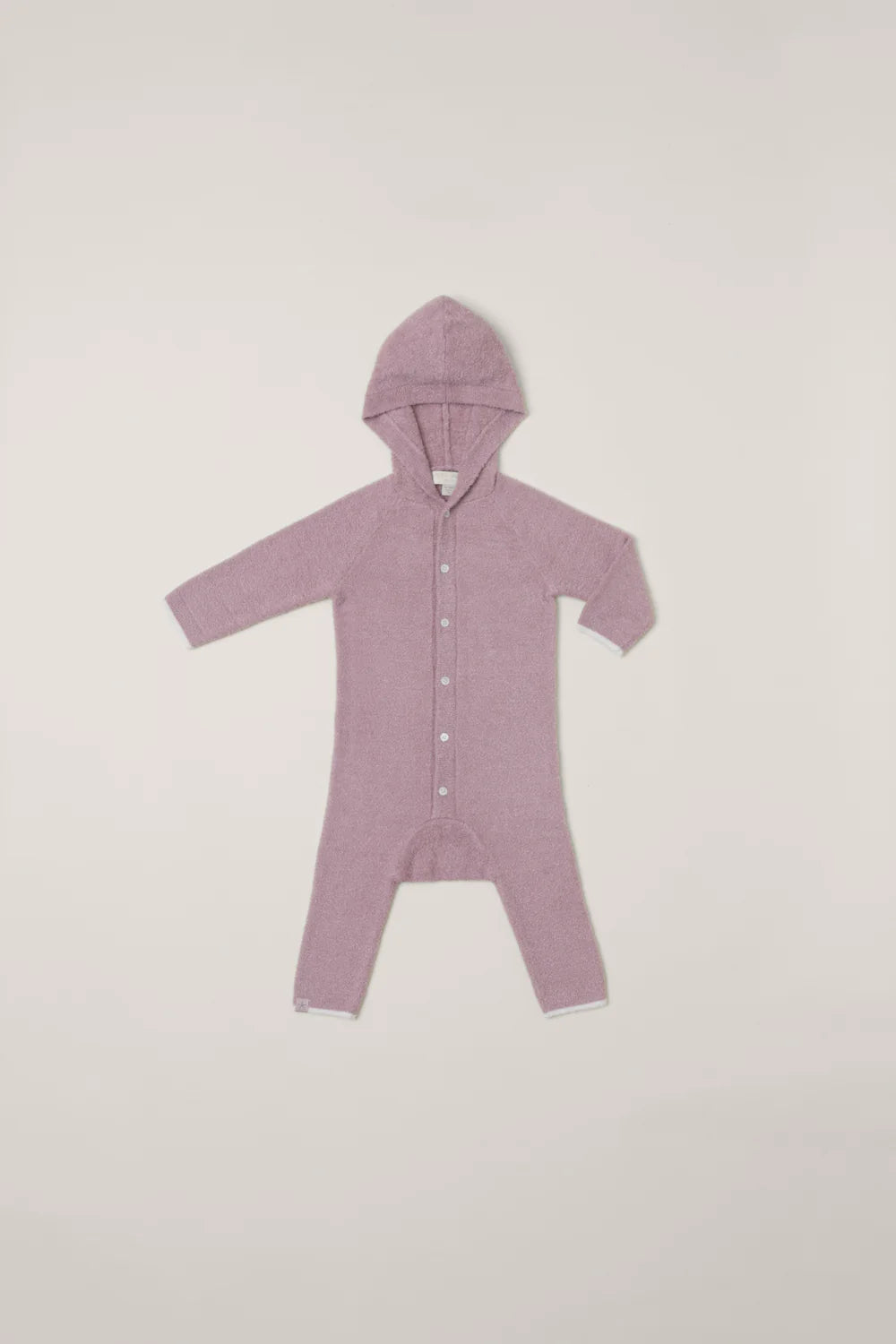 Barefoot Dreams Teaberry/Pearl Hooded Onesie