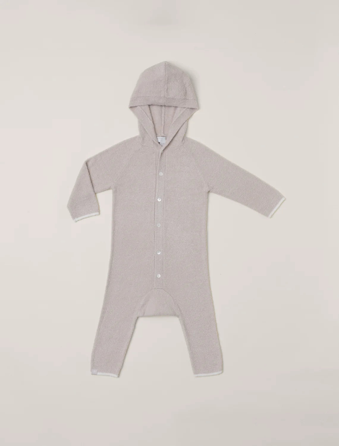 Barefoot Dreams Stone/Cream Hooded Onesie