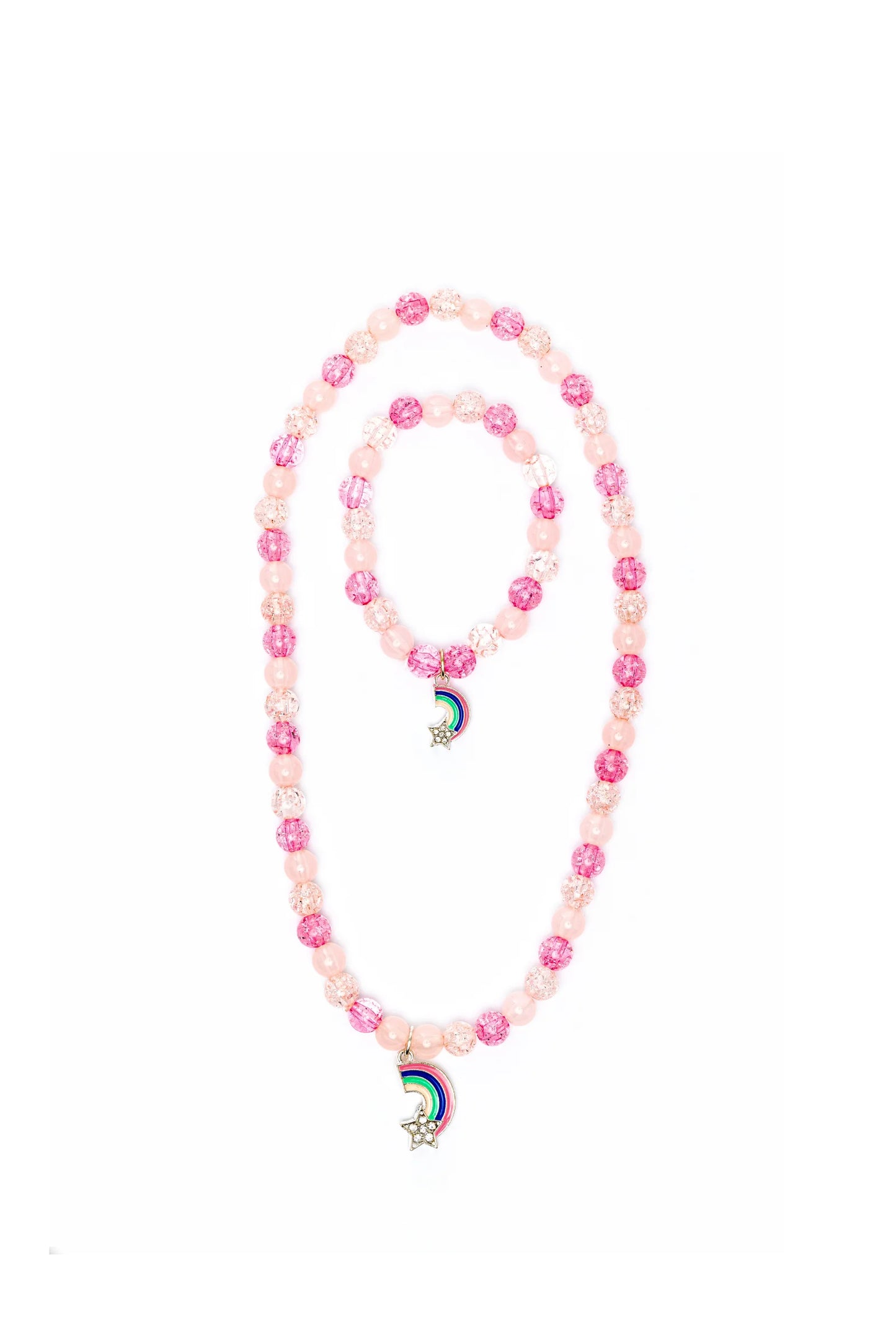 Rainbow Necklace & Bracelet Set