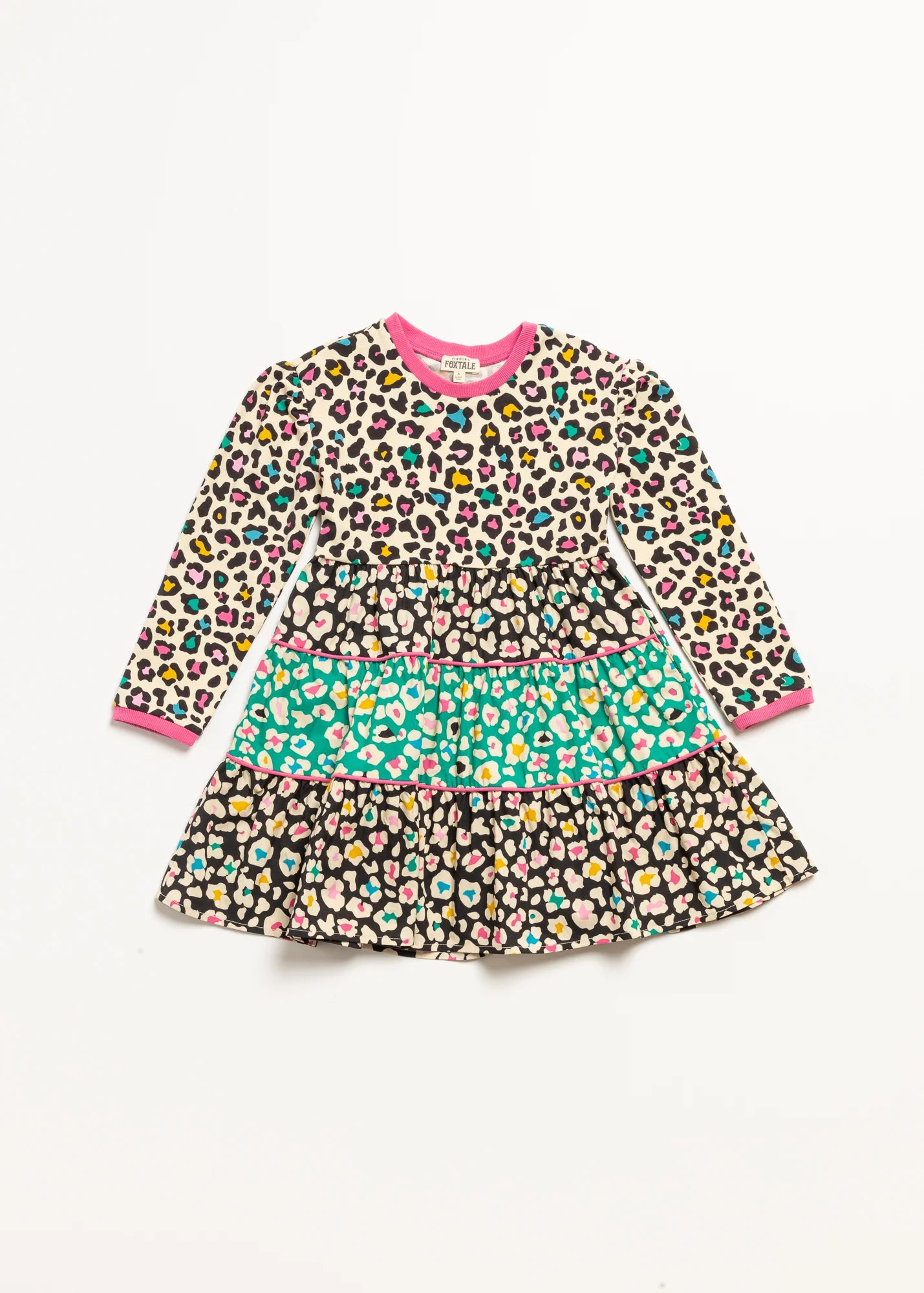 Rainbow Leopard City Kitty Dress