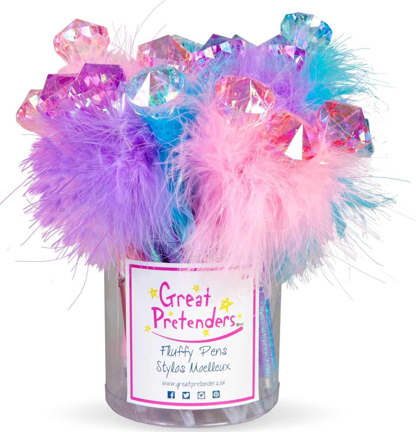 Assorted Diamond Fluffy Pens