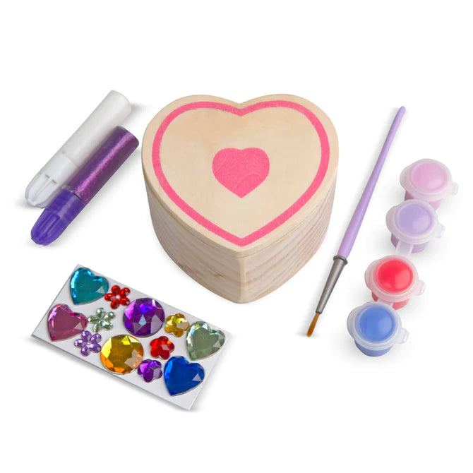 Wooden Heart Box