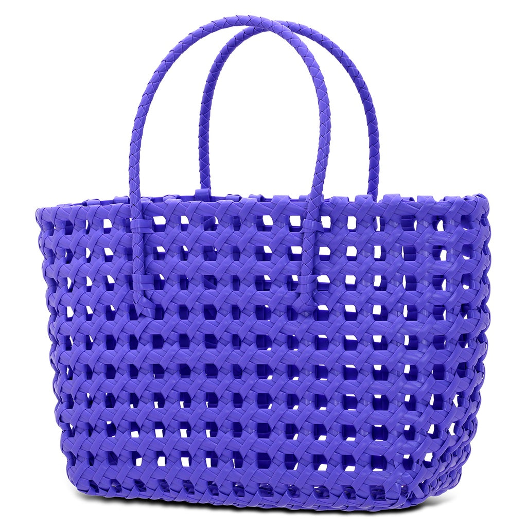 Large Woven Purple Tote