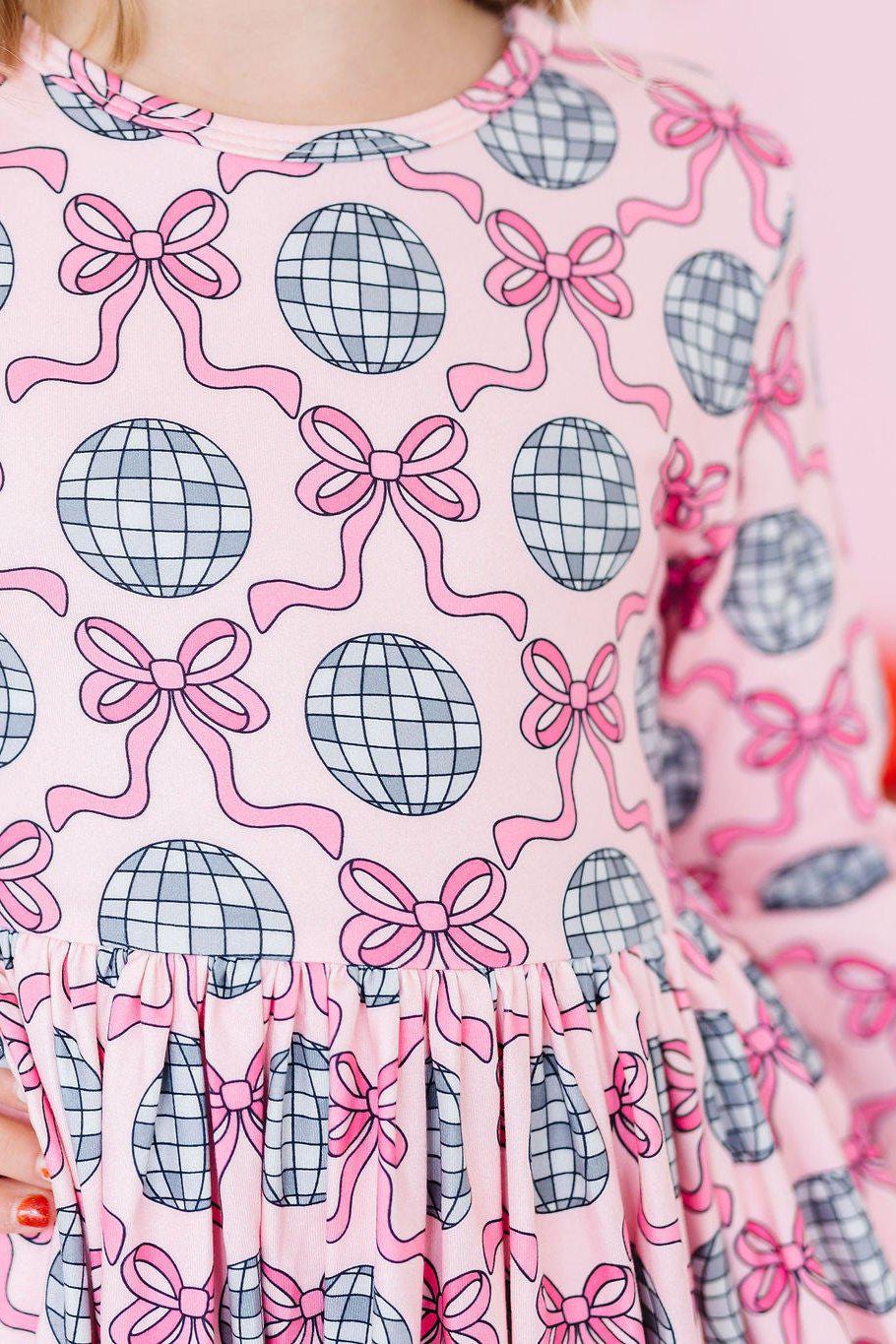 Disco Bows Twirl Dress