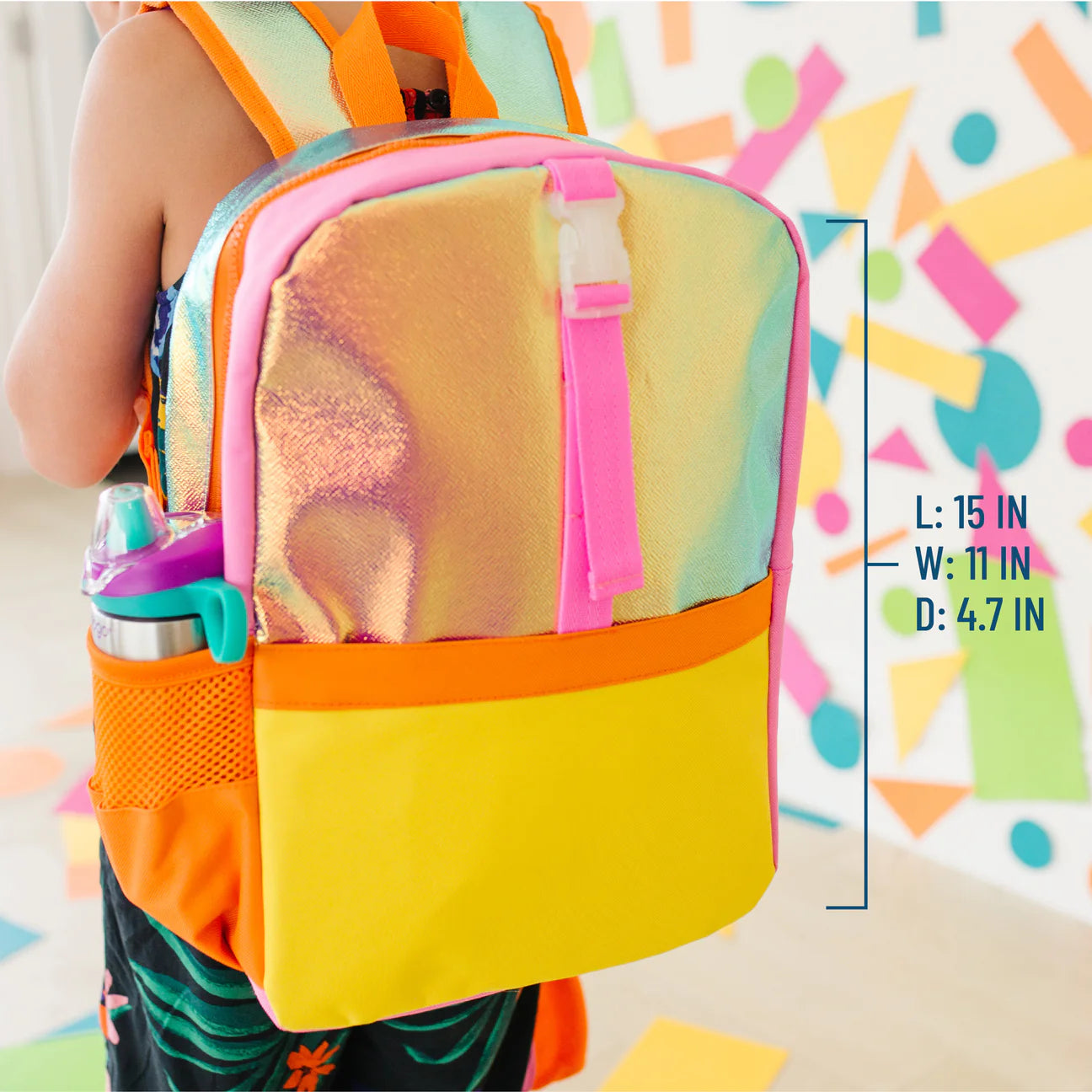 Orange Shimmer Pack It All Backpack