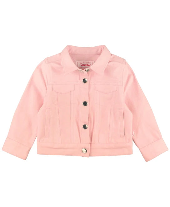 Pink Stretch Denim Jacket