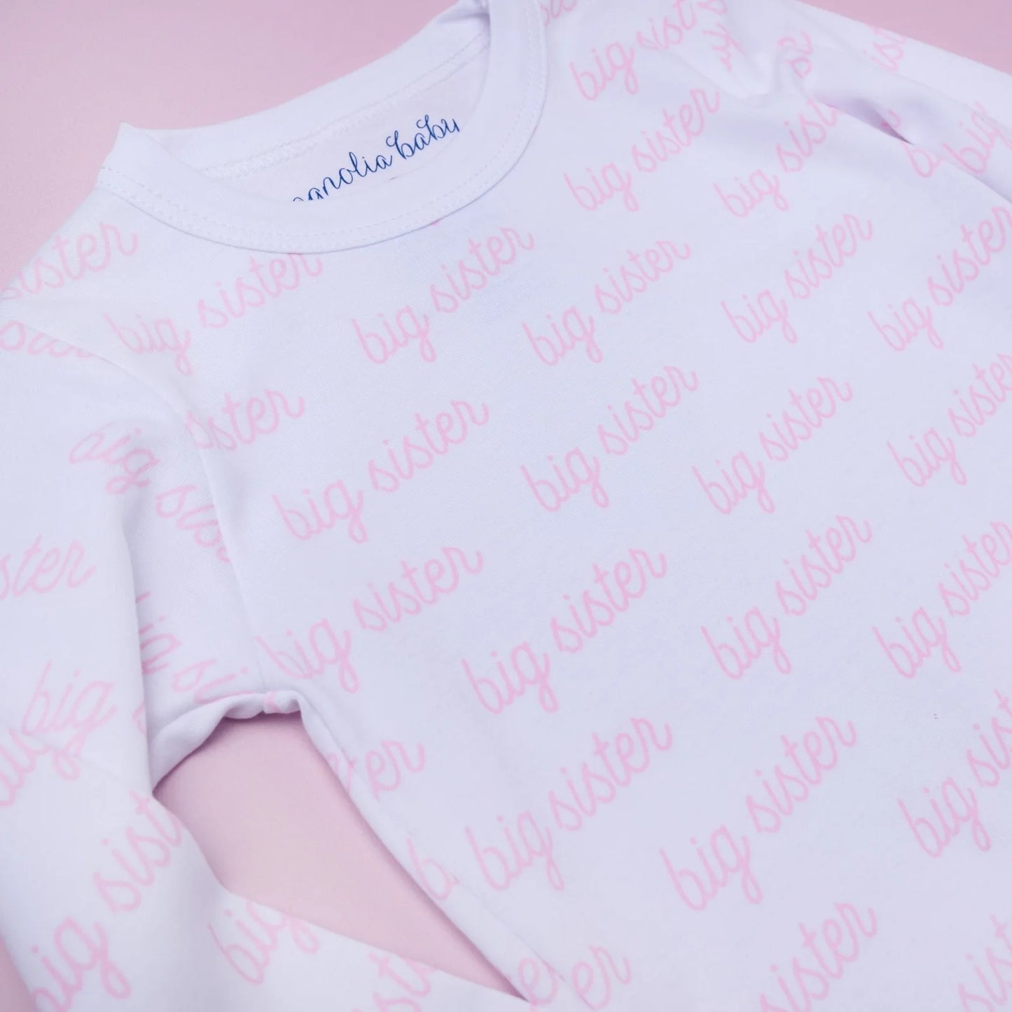 Pink Big Sister Pajama Set
