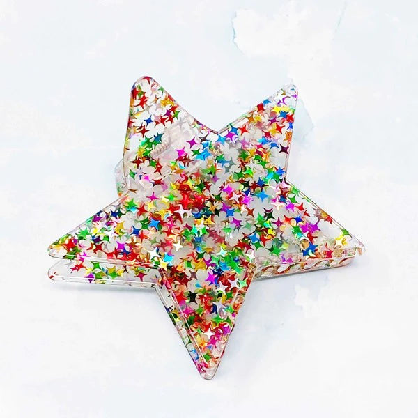 Glitter Star Claw Clip