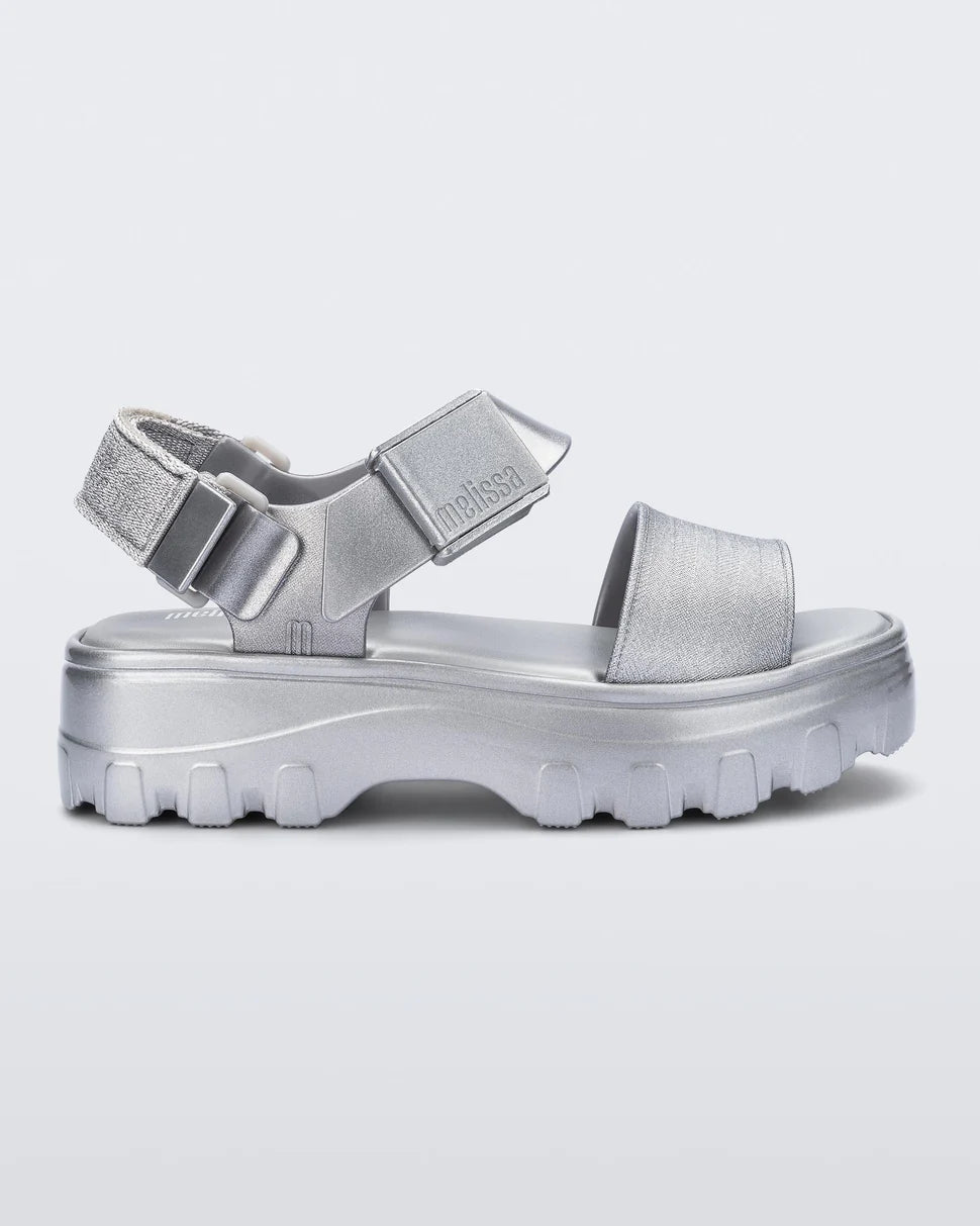 Silver Kick Off Sandal