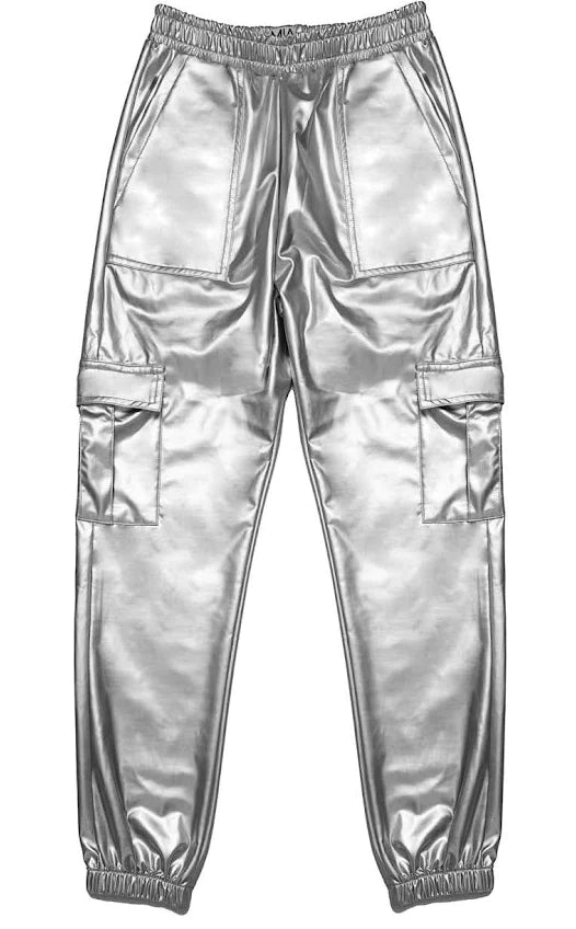 Silver Track Pants