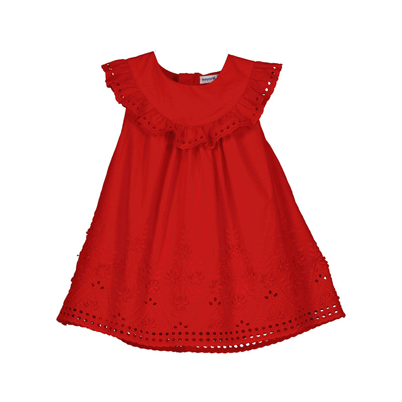 Red Embroidered Dress